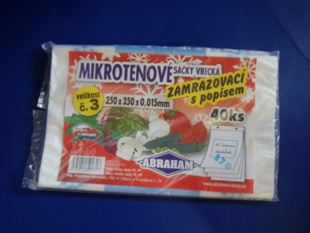 č.6998 Bal.sáčky mi.na popis 15my 25x35+3 17,26