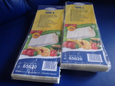 č.9120 Sáček svačinový papírový 2,0kg bílý 100ks 82,40