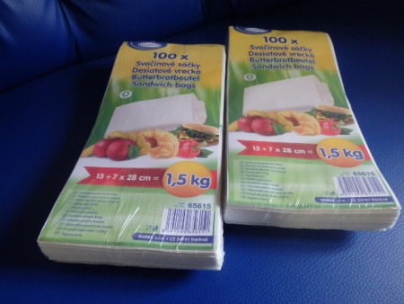 č.9115 Sáček svačinový papírový 1,5kg bílý 100ks 72,40