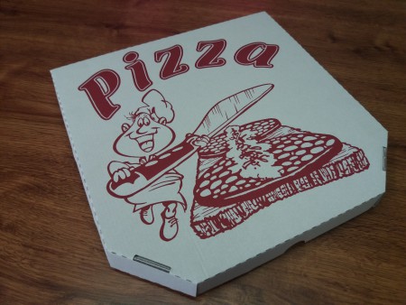 č.6143 Pizza krabice 40x40+3cm potisk Pizza 1ks-10,32 bal.50ks
