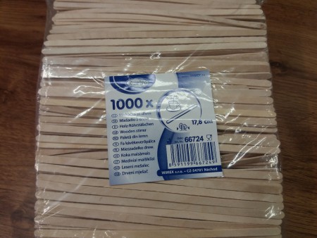 č.8359 Dřevěné míchátko na kávu 17,8cm BIO bal.1000ks- 99,40