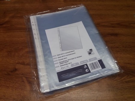č.8630 Obal A4 euro PH 002 matný 40my bal. 100ks 76,40